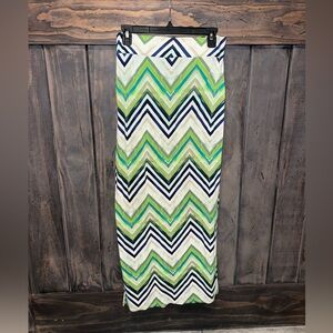 Maxi skirt summer zig zag striped